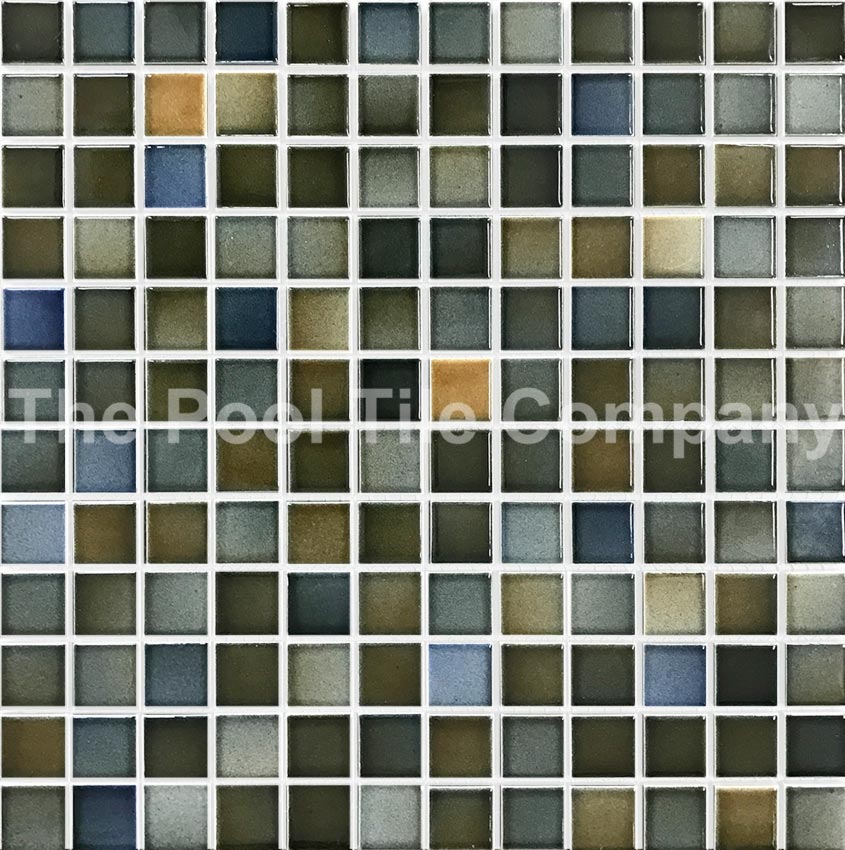 CMC350 Cuban Blend Ceramic Mosaic Pool Tiles